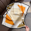 Polyester Satin-Look Square Scarf 70 x 70 cm (27.6 x 27.6 in), Cat Print Headscarf, Neck Wrap, Bandana for Women