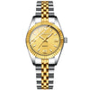 CHENXI Women's Gold Stainless Steel Quartz Watch – Small 26mm (1.02 in) Round Dial Dress Bracelet Wristwatch