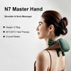 Electric Neck & Shoulder Massager with Hot Compress – Cervical Trapezius Kneading Therapy, 4-Finger Massage Head, USB Rechargeable