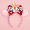 Disney Mickey Mouse Sequin Ears Headband with Bow - Halloween Party Cosplay Hairband for Women & Kids