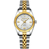 CHENXI Women's Gold Stainless Steel Quartz Watch – Small 26mm (1.02 in) Round Dial Dress Bracelet Wristwatch