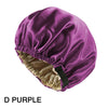 Satin Sleep Bonnet with Headband 11-Inch (28 cm) Extra-Large Silk-Lined Night Cap for Women & Kids