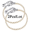 2-Pack Leather Chain Charm Bracelets with Beads – Handmade Couples Pulsera Jewelry (Unisex)
