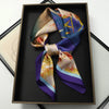 Satin Square Scarf 70cm (27.6 in) Silk-Look Polyester Neck & Hair Tie Bandana for Women Floral Headscarf Hijab