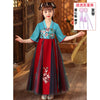 Girls' Summer Hanfu Princess Dress – Long Fairy Party Costume for Kids