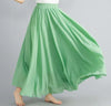 Cotton Linen Ankle-Length Maxi Skirt for Women, Y2K Harajuku Casual Streetwear, Shirred Waist