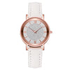 Women's 35mm Arabic Dial Leather Strap Watch - Casual Analog Quartz