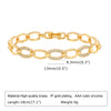 18K Gold Plated Paperclip Chain Bracelet for Women Adjustable Twist Link Chunky Stackable Layered Jewelry