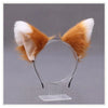 Lolita Plush Cat & Fox Ear Headband for Cosplay Anime Halloween Hair Hoop Headwear
