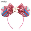 Disney Mickey Mouse Sequin Ears Headband with Bow - Halloween Party Cosplay Hairband for Women & Kids