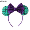 Disney Minnie Sequin Ear Headband with Polka Dot Bow, Girls & Women Party Hairband, Kids DIY Hair Accessory