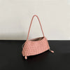 PU Hand-Woven Women's Bucket Shoulder Bag Vegetable Basket Sailboat Style Casual Vacation Handbag