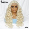 Curly Lace Front Synthetic Wig, 24 Inch (61 cm), 13×4.5×1 Lace, Black Brown Blonde Ginger Orange Burgundy