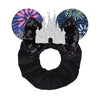 Disney Mouse Ears Sequin Velvet Bow Elastic Headband 4 in (10 cm) – Women's & Girls Party Hair Accessory
