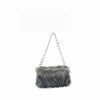 Faux Fur Underarm Shoulder Bag with Chain Strap – Plush Winter Clutch for Women, Evening & Party