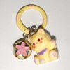 Fluffy 3D Animal Resin Keychain – Alpaca, Elk, Capybara & Goose Cute Bag Charm