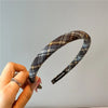 Plaid Bezel Hairband for Women Korean Retro Vintage Headband for Holiday Parties
