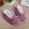 Women's Plush Faux Fur Winter Slippers – Non-Slip Indoor House Shoes with Heart Grip, Sizes EU 36-38 & 39-41