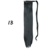 Wrap-Around Clip-In Ponytail Hair Extension 22-34 in (56-86 cm) Long Straight Heat-Resistant Synthetic Blonde Brown