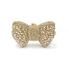 Rhinestone Evening Clutch with Bow - Multi-Color Bridal Wedding Party Handbag
