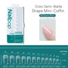 600-Piece Full Cover False Nail Tips Acrylic Nail Capsules Clear Semi-Matte Stiletto Coffin Almond Square Oval