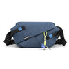 Nylon Panelled Waist Pack - Unisex Crossbody Chest Bag for Casual Outdoor Travel