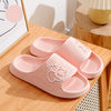 Cute Cartoon Kitten Women's Summer Indoor Bathroom Slippers Cloud-Soft EVA Non-Slip Comfortable Home Slides