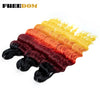 Synthetic Braiding Hair Extensions 24 in (60 cm) Loose Deep Wave Ombre Brown Rainbow Twist Crochet 3-Pack