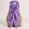 Solid 90cm (35.4in) Square Hijab Bandana – Silk-Feel Polyester Headscarf, Hip-Hop Neckerchief & Windproof Shawl for Women