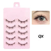 5 Pairs Manga Wispy Strip Lashes Soft Natural Long False Eyelashes for Anime Makeup