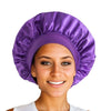Satin Wide Brim Nightcap Silky Bonnet Hair Wrap for Sleeping Elastic Soft Band Sleep Cap for Women