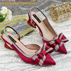 Elegant African-Inspired High Heel Chain Slingback Sandals for Women – Party & Wedding Pumps
