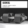 Adjustable Iron Dumbbells — 5–50 kg (11–110 lb) Each, Up to 100 kg Pair | Fast-Adjust Strength Training