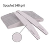 3/5/10-Pack Professional Nail Files — Thick Half-Moon Emery Boards, Multiple Grits (80–240) for Manicure & Nail Extensions