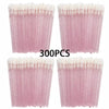 Disposable Lip Wands Applicators 100/200/300-Pack - Lipstick, Gloss & Mascara Brushes for Eyelash Extensions