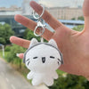 Mini Plush Cat Keychain - Headphone Kitten & Crying Cat Bag Charm, Cute Cartoon Keyring for Backpacks
