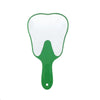 Unbreakable PVC Tooth-Shaped Hand Mirror with Handle - Dental Exam & Makeup Mirror, 24.5 x 13.5 cm (9.6 x 5.3 in) - Assorted Colors