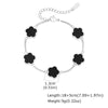 Five-Leaf Stainless Steel Bracelet for Men – Waterproof Adjustable Flower Chain Wristband (18+5 cm / 7.1+2.0 in) Birthday Anniversary Gift