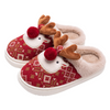Women's Winter Cartoon Deer Cotton Slippers - Cozy Non-Slip Indoor House Slippers