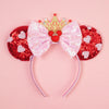 Disney Mickey Mouse Sequin Ears Headband with Bow - Halloween Party Cosplay Hairband for Women & Kids