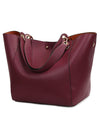 PU Leather Waterproof Tote Bag for Women - Large Shoulder & Top Handle Handbag for Work and Shopping