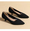 Women's Pointed-Toe Knit Slingback Pumps, Breathable Latex Insole & Anti-Slip Rubber Sole, 3.5 cm (1.38 in) Mid Heel