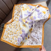Polyester Satin-Look Square Scarf 70 x 70 cm (27.6 x 27.6 in), Cat Print Headscarf, Neck Wrap, Bandana for Women