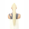 24-Inch (61 cm) Clip-In Straight Ponytail Hair Extension, Heat-Resistant Synthetic Claw Clip for Women, Blonde/Black