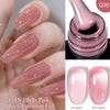 15ml (0.5 fl oz) Quick Extension Gel Nail Polish Nude Milk White Builder Hard Gel Varnish UV/LED
