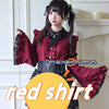 Kawaii Jirai Kei Lolita Y2K Japanese Style Peter Pan Collar Blouse Long Sleeve Sweet Bow Casual Aesthetic Top