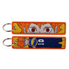 Anime Embroidered Keychain Double-Sided Key Fob 3 x 13 cm (1.2 x 5.1 in) for Backpacks Cars Motorcycles Gift