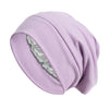 Satin-Lined Turban Sleep Cap & Hijab Inner Bonnet - Soft Knit Beanie Headscarf for Hair Loss
