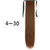 Wrap-Around Clip-In Ponytail Hair Extension 22-34 in (56-86 cm) Long Straight Heat-Resistant Synthetic Blonde Brown