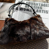 Real Mink Fur Shoulder Bag Luxury Women's Fur Crossbody Handbag
